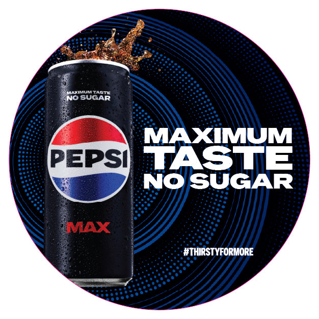 Pepsi Max Taste No Sugar Small POS Kit (Black Version)