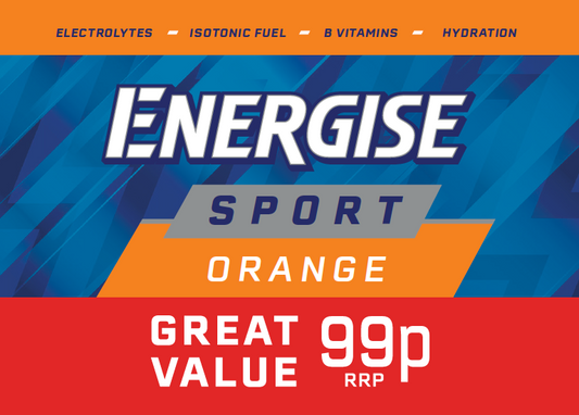 NI Energise Sport Orange  99p 88 x 62mm