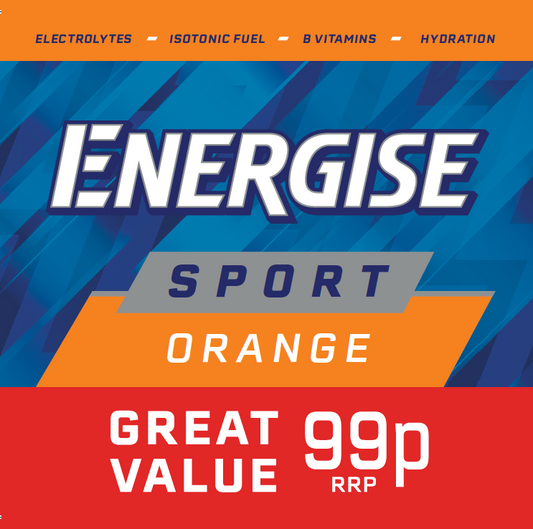 NI Energise Sport Orange  99p 80 x 80mm