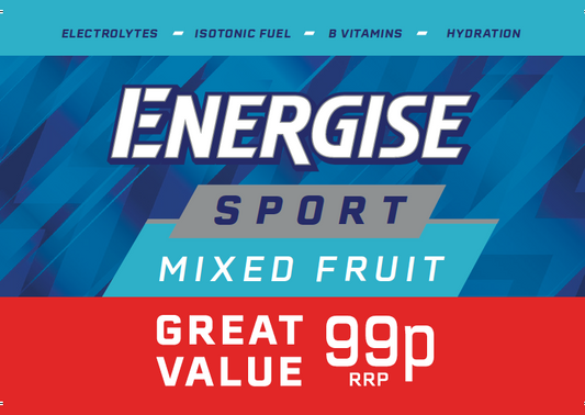 NI Energise Sport Mixed Fruit  99p 88 x 62mm