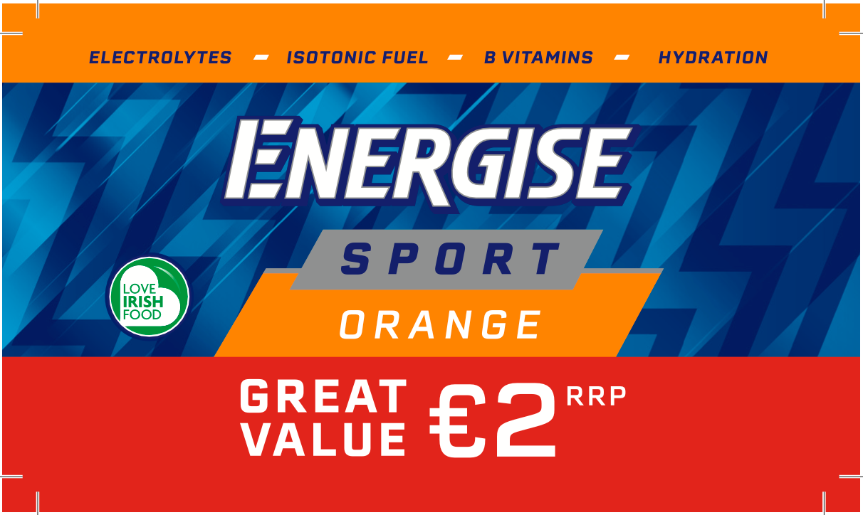 ROI Energise Sport 75cl - Orange E2.00 Visiglide 110 x 62