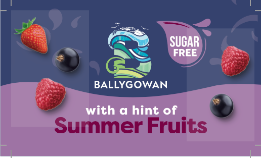 Ballygowan Hint of Fruit Summer Fruits110x62mm Bev Track